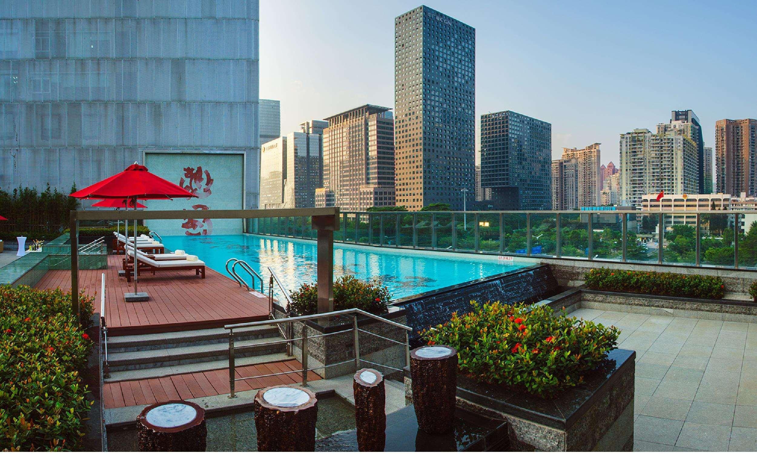 Hilton Shenzhen Futian, Metro Station At Hotel Front Door, Close To Futian Convention & Exhibition Center Extérieur photo