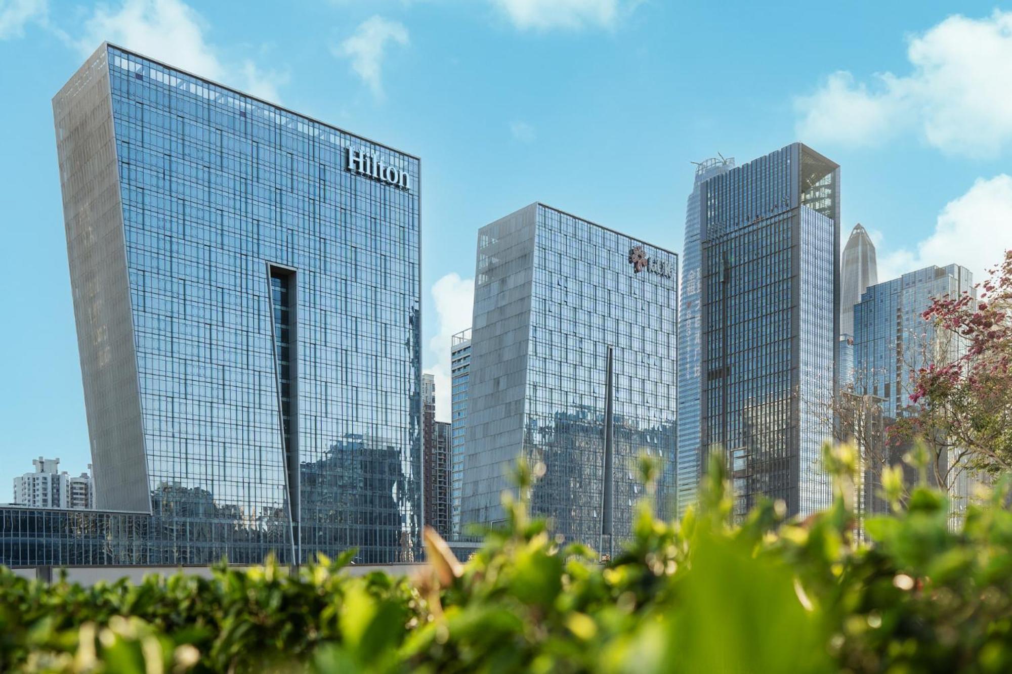 Hilton Shenzhen Futian, Metro Station At Hotel Front Door, Close To Futian Convention & Exhibition Center Extérieur photo