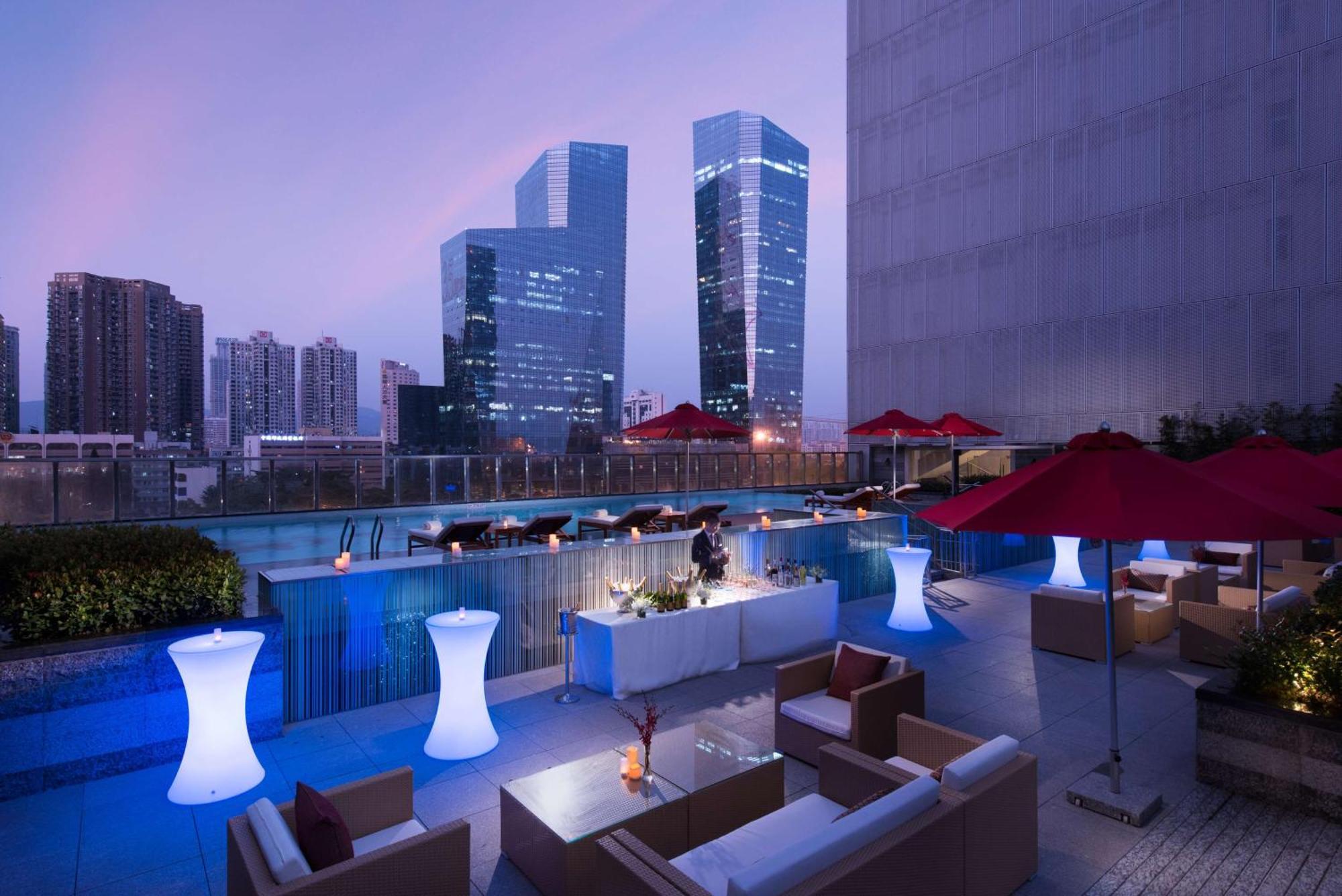 Hilton Shenzhen Futian, Metro Station At Hotel Front Door, Close To Futian Convention & Exhibition Center Extérieur photo